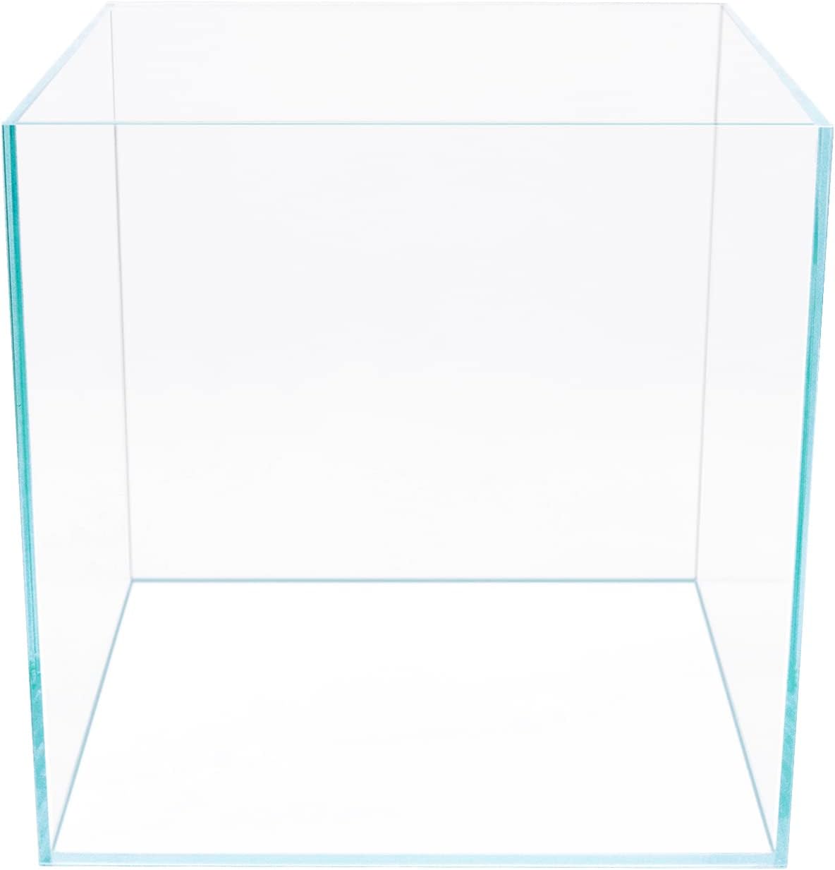 7Gal Ultra Clear Rimless Low Iron Glass Cubic Aquarium Tank (W11.81×D11.81×H11.81 inch(30x30x30cm)) 5mm Thickness Include Black Leveling Mat
