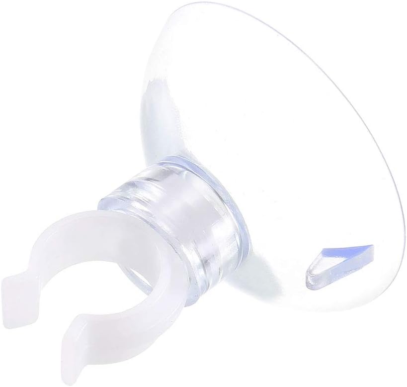 uxcell Aquarium Suction Cup Clips Airline Tube Holders Clamps for Fish Tank Clear 10mm 12Pcs