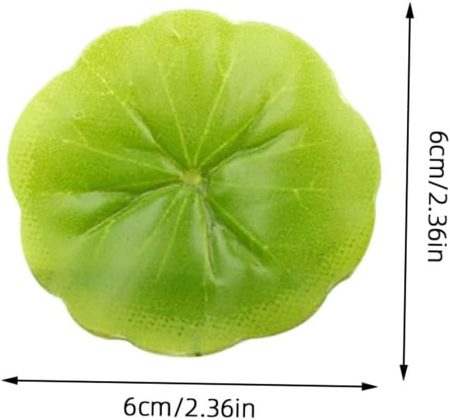 Alipis Simulated Lotus Leaf Decoration 30Pcs Mini Floating Lily Pads for Aquarium Fish Pond Micro Landscape DIY Water Plant Ornaments