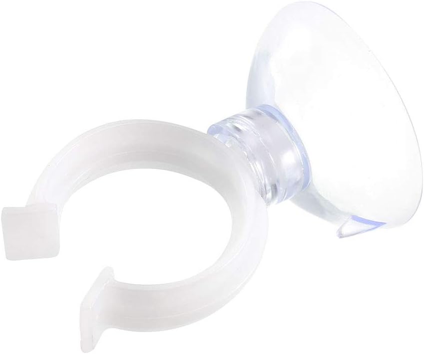 uxcell Aquarium Suction Cup Clips Airline Tube Holders Clamps for Fish Tank Clear 19mm 6Pcs