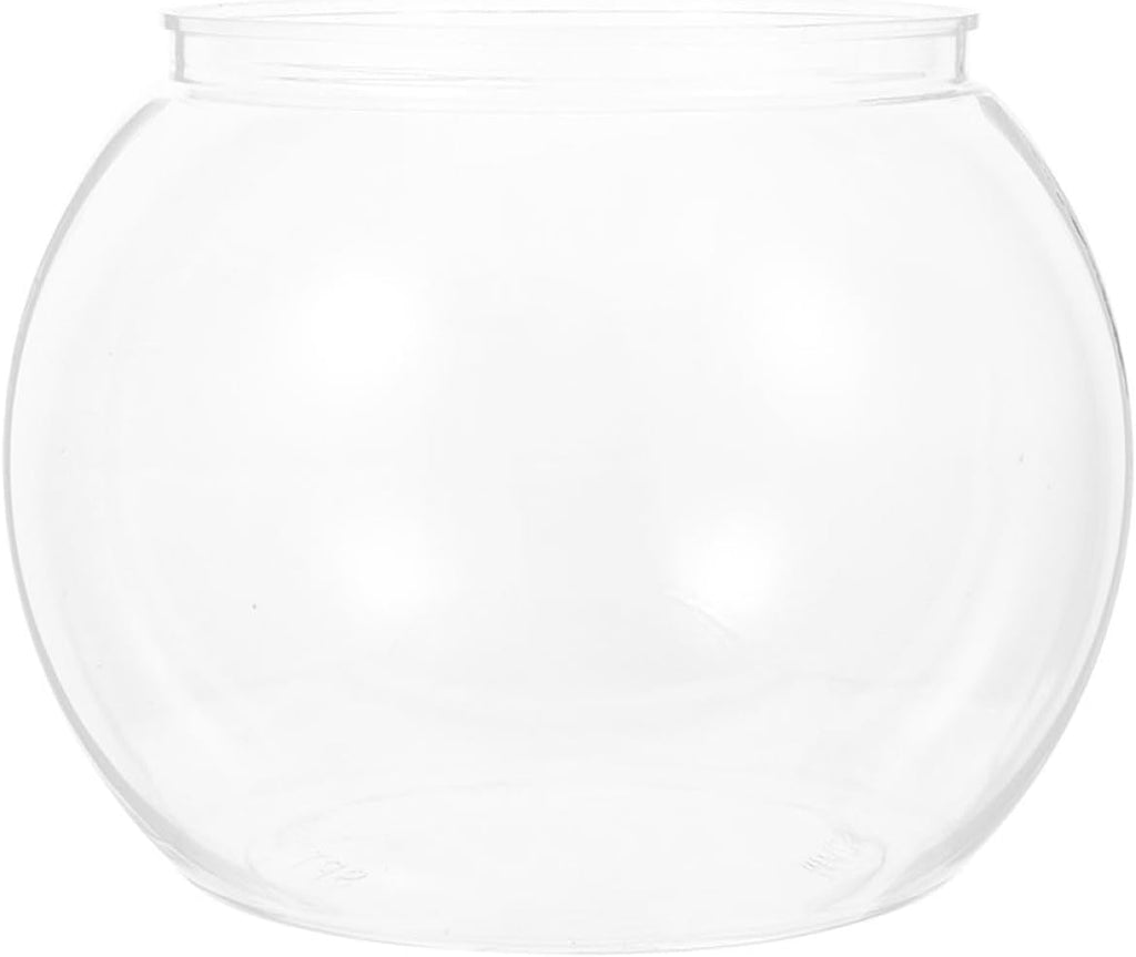 BESTonZON Clear Fish Bowl Vase Resistant Aquatic Planter for Goldfish Turtles Stylish Round Terrarium for Office Home Decor for Relaxing Corner Centerpiece