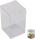 Small Fish Tank Acrylic Mini Aquarium 7.5 Inch Desktop Fish Box for Betta and Home Decor
