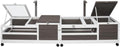Tortoise Habitat with Lamp Holder in Indoor & Outdoor, Wooden Turtle Enclosure Table with 4 360° Lockable Wheels, Leakproof Tray, Openable Roof for Tortle, Lizard, 78" L x 23" W x 14" H