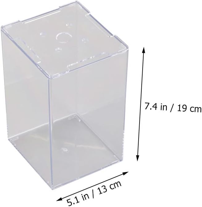 Small Fish Tank Acrylic Mini Aquarium 7.5 Inch Desktop Fish Box for Betta and Home Decor