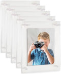 ArtToFrames 14x20 Inch Double Panel Floating Acrylic Picture Frame (Full Frame is 18x24) comes with White Standoff Hardware, Made in the USA, 5 Pack