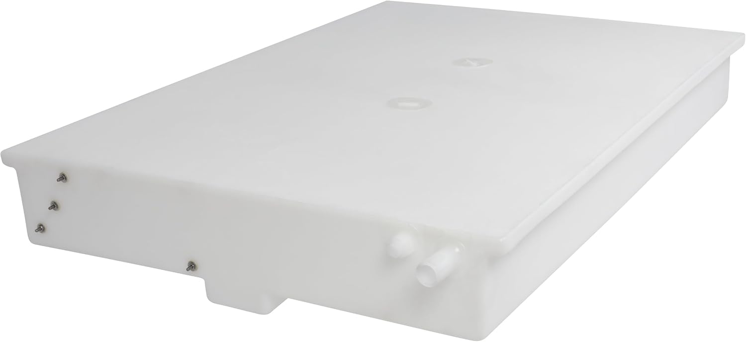 31 Gallon RV Fresh Water Tank, Potable Water Storage Tank for Drinking, Cooking, Cleaning, Showering, for Campers, Trailers, Motorhomes, RVs, Low-Profile Shape, 46" x 31" x 7.25" (WT-1315)