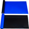 Blue Black Aquarium Background Poster Fish Tank Background Wallpaper Aquarium Backdrop Double-Sided Fish Tank Decorations Paper 12"x 33"