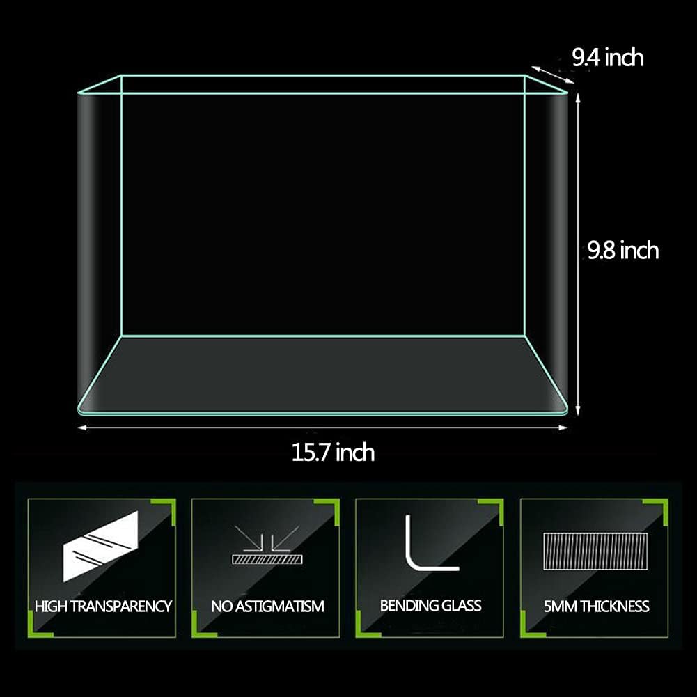 Hot Bending Fish Tank，Rimless Tank, 6 Gallon Aquarium Fish Tank