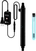 AquarMiracle U - VC Light for Aquarium with Timer, Amphibian in-Line & in-Tank U - V Green Bloom Clean Light, for Aquariums 40-75 Gallons(8W)