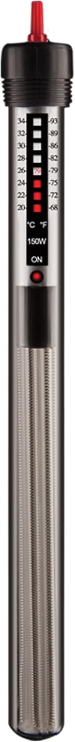 Aquatop 150W Aquarium Submersible Glass Heater – Fully Submersible for Fish Tanks Up to 40 Gallons, 68-93F Adjustable Temperature Range, Fresh & Saltwater Use, Aquarium Heaters, GH-150