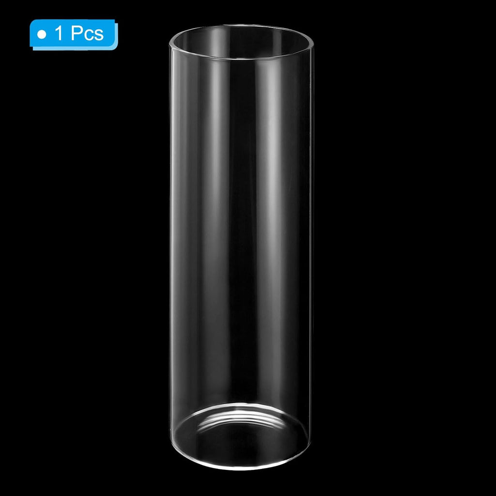 PATIKIL Clear Glass Cylinder Vase, 7.9" Tall and 2.6" Dia Tabletop Flowers Vase Floating Candle Holder Vase for Home Decor Wedding Centerpieces(18.6oz)