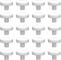 Ceramic White Coralline Coral frag Plugs Coral frag Base Round 20pc