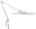 LED Nail Desk Lamp with Clamp, 117PCS LEDs, 2200 Lumens 20 Inch Metal Swivel Arm Dimming Task Lamp for Reading,Desktop Office,Workbench,Architect,Sewing,Study,Home Craft and Nail(White)