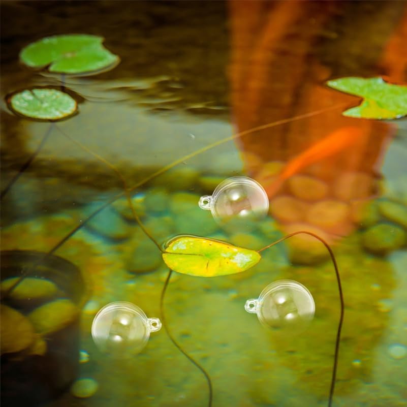 Mipcase Aquarium Floating Decorations 10pcs Abs 3cm Round Bubble Ornaments for Fish Tank and Home Decor