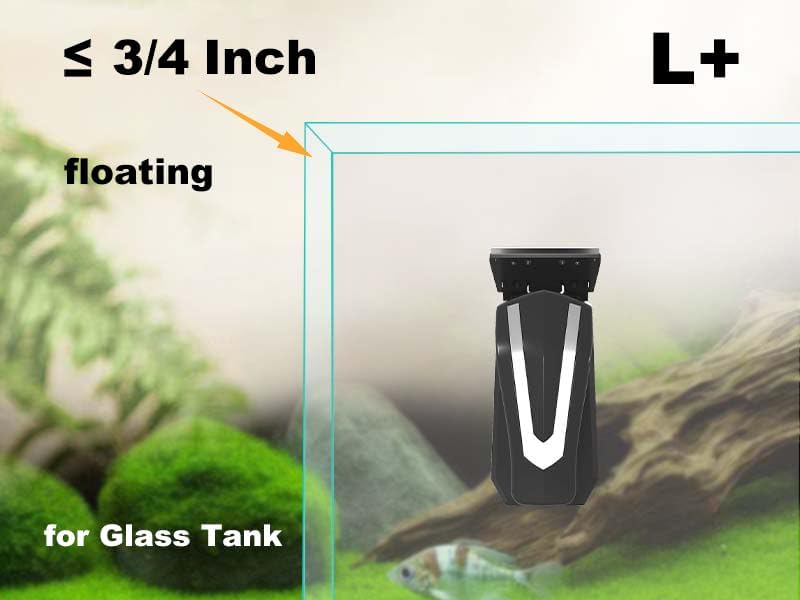 Carefree Fish Aquarium Super Powerful Magnetic Cleaner Glass Fish Tank Magnet Brush with 4 Algae Scrapers Floating L