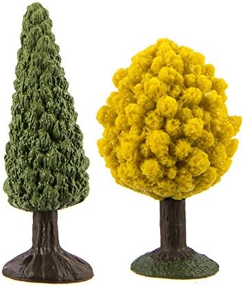 Safari Ltd. Trees TOOB - Figurines of Pine, Elm, Juniper, Monkey Puzzle, Topiary, Petticoat, Aspen, Two Maples - Educational Toy Figures For Boys, Girls & Kids Ages 3+