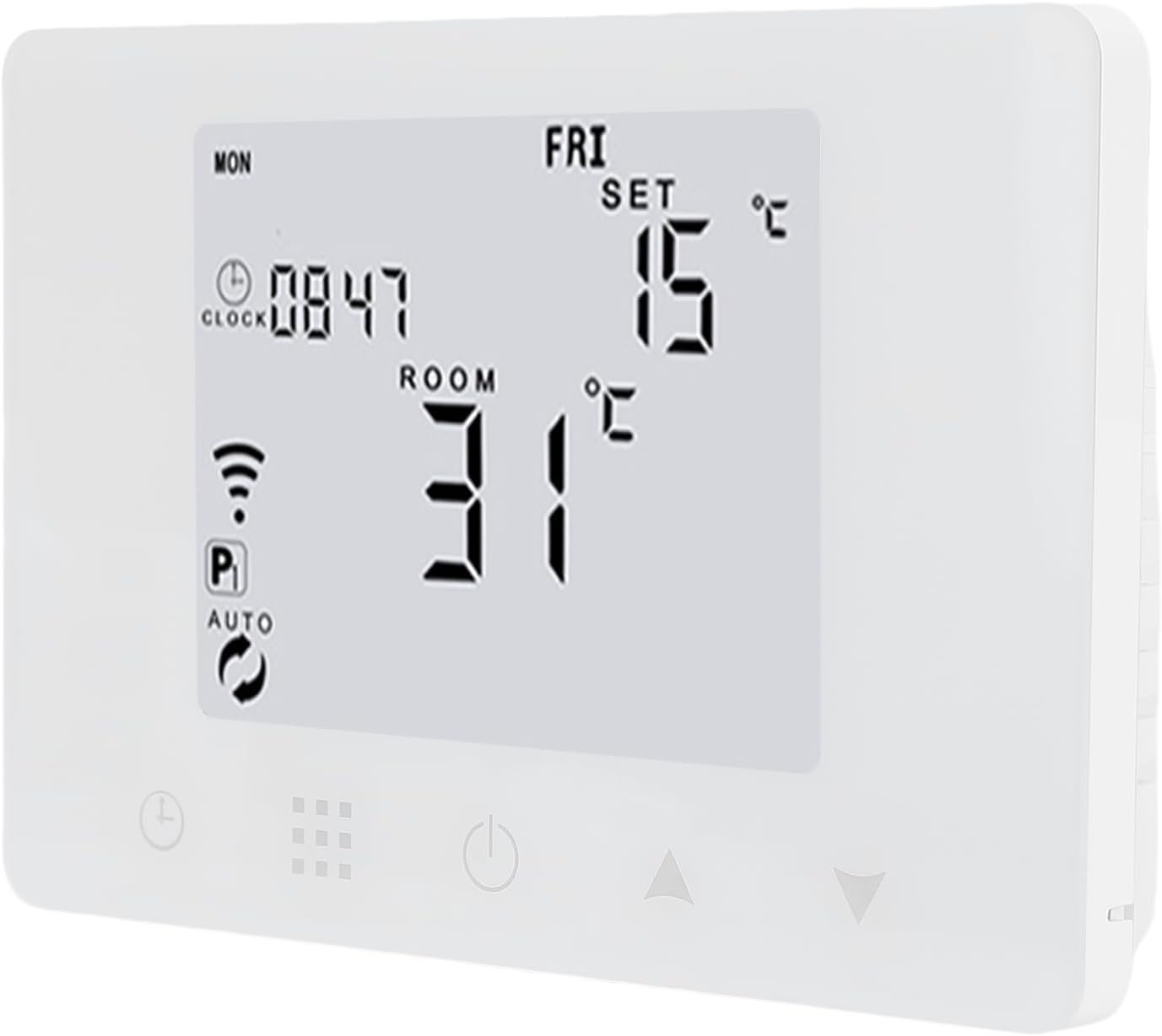 Smart Temperature Controller, WiFi APP Control Digital Display Thermostat with Wall Mounted Design, for Home Office Hotel
