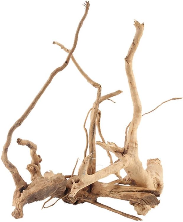Emours Natural Aquarium Driftwood Tropical Fish Plant Habitat Decor Vary Sizes, 2 Pcs Set (Medium)