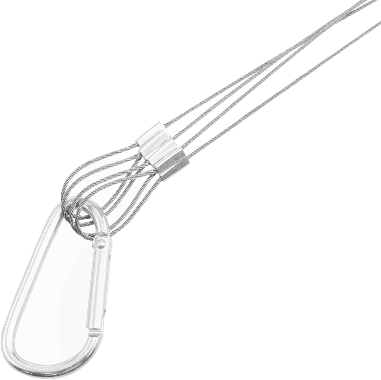 304 Stainless Steel Plant Hanger 35.5 cm Adjustable Steel Wire for LED Plant Growth Lamps Aquarium Fish Tank Lamps Indoor Plant Suspension Racks (Heavy-Duty Lamp Racks) 1PCS