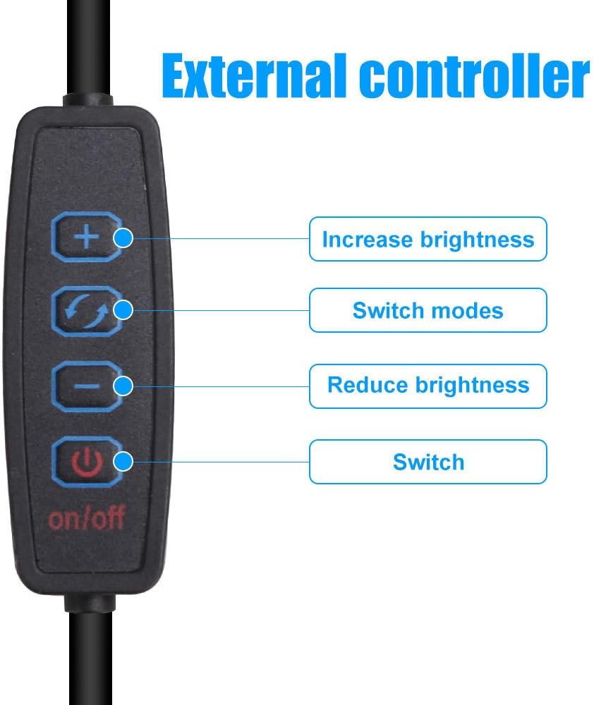 MiOYOOW Aquarium Submersible Lights, USB Colorful Underwater Light, 3 Modes, IP68 Waterproof Fish Tank Lights with Suction Cups for Decoration