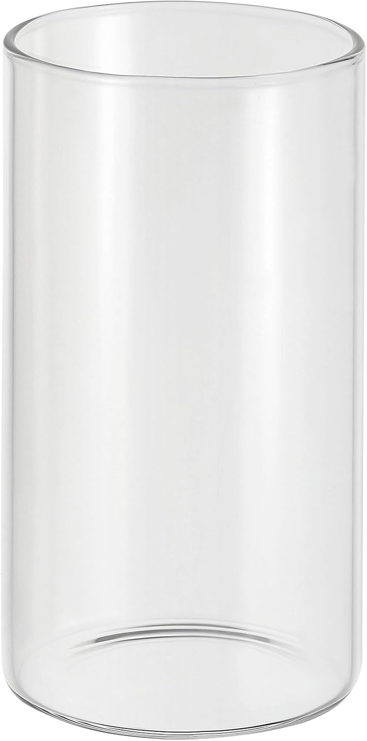 PATIKIL Clear Glass Cylinder Vase, 4.7" Tall and 2.6" Dia Tabletop Flowers Vase Floating Candle Holder Vase for Home Decor Wedding Centerpieces(10oz)