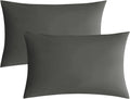 JELLYMONI Pillowcases King Set of 2 Cotton Envelope Pillow Covers Grey 20×36in Bed Pillow Cases 100% Washed Cotton Soft Breathable (Pillows are not Included)