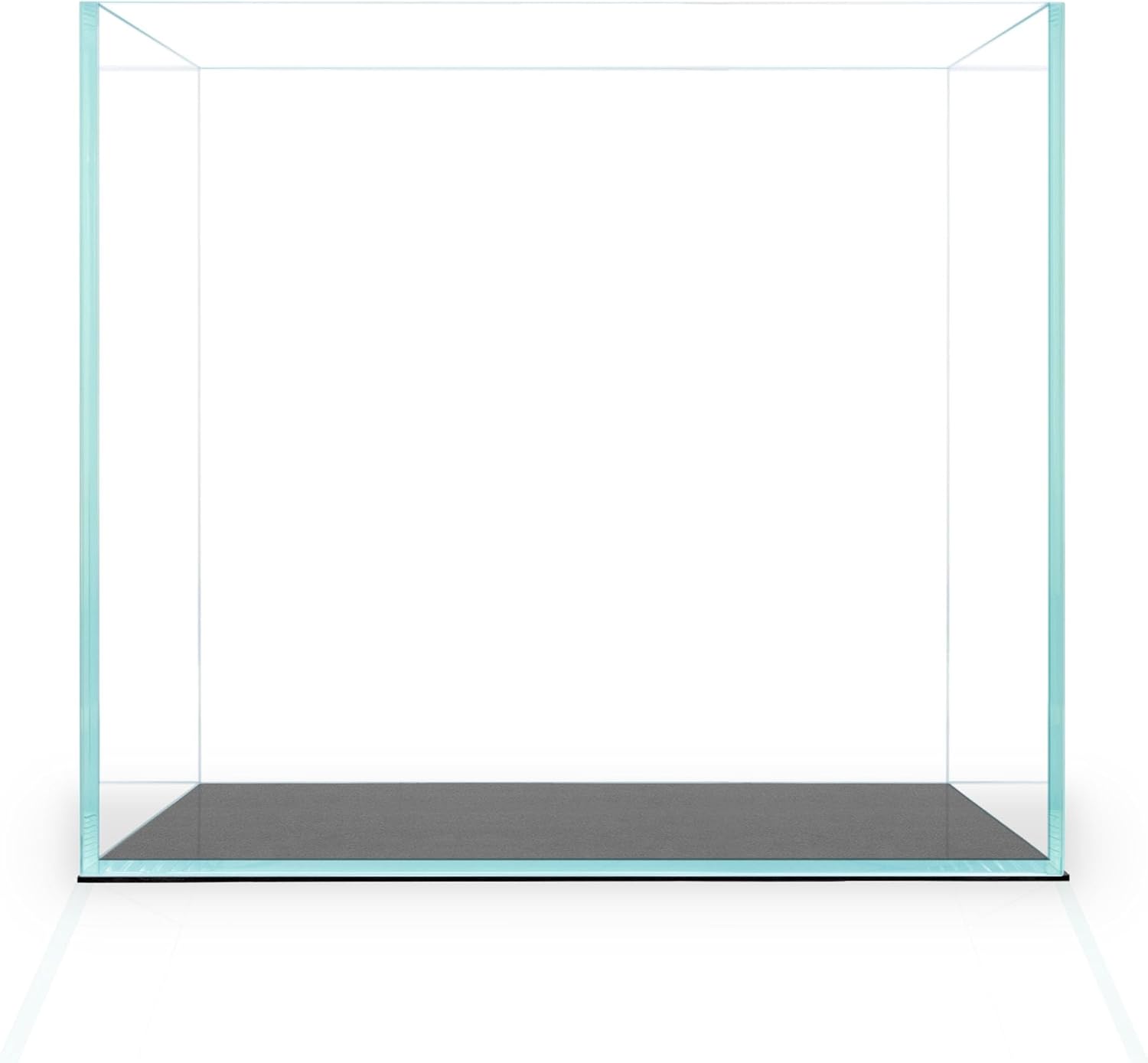 2 Gallon Clear Glass Cube Rimless Tank - Space Saving Aquarium - 7.87 x 7.87 x 7.87 inches