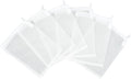 AQUANEAT Aquarium Filter Media Bags 6pcs Fish Tank Extra Fine 100 Micron Mesh Bags with Plastic Zipper for Activated Carbon (5.5” x 8”)