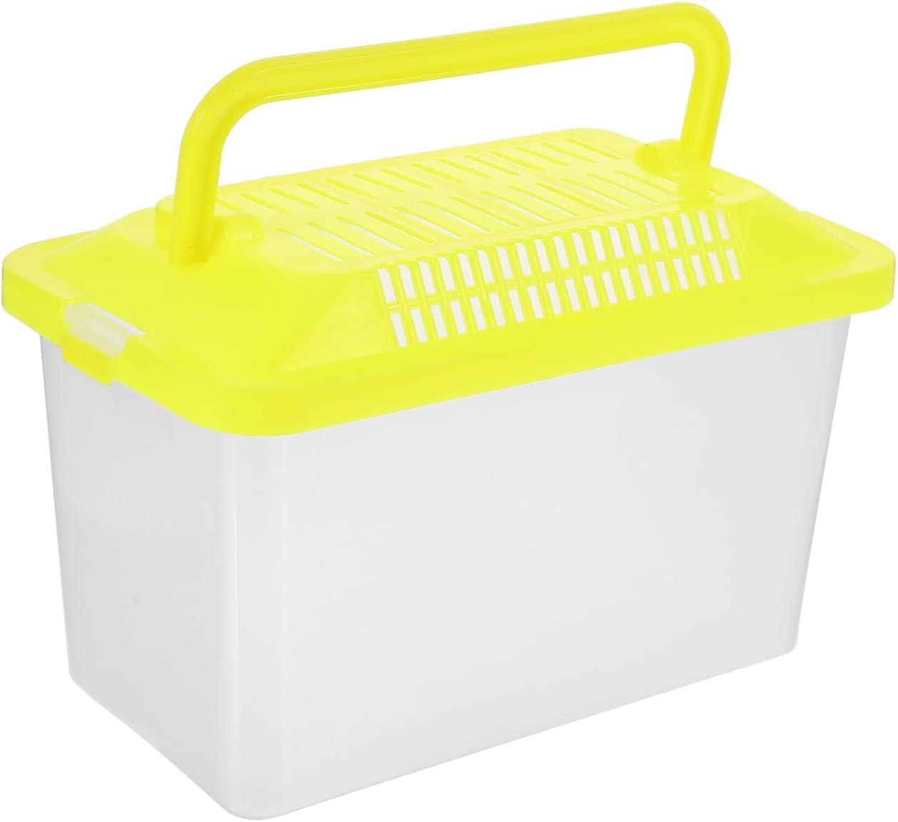 Portable Fish Tank Handheld Aquarium with Handle Transparent Turtle Box and Pet Hamster Carrier for Reptiles Tortoises and Small Pets 5.9X4.3X3.5 Inch
