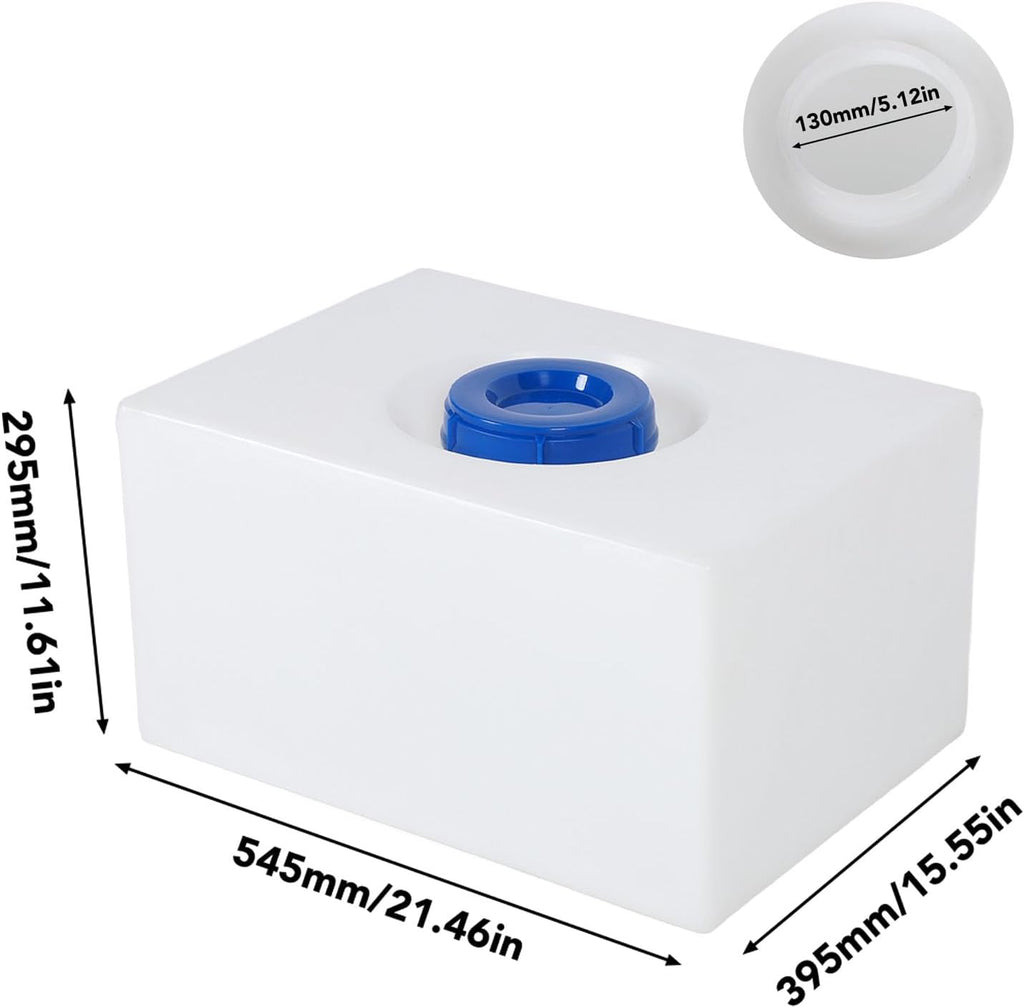 Tbest RV Water Storage Tank 17 Gallon Food Grade PE Holding with Sealing Cover for Trailers Boats Yachts Durable Leak Proof
