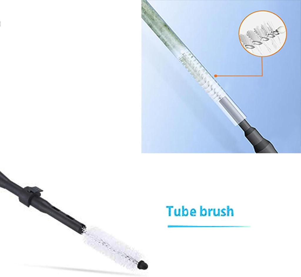 Carefree Fish 4IN1 Aquarium Cleaning Tools Long Handle Adjustable Length 18~24Inch Fish Tank Cleaner Kit Algae Scraper Scrubber Brushes Set