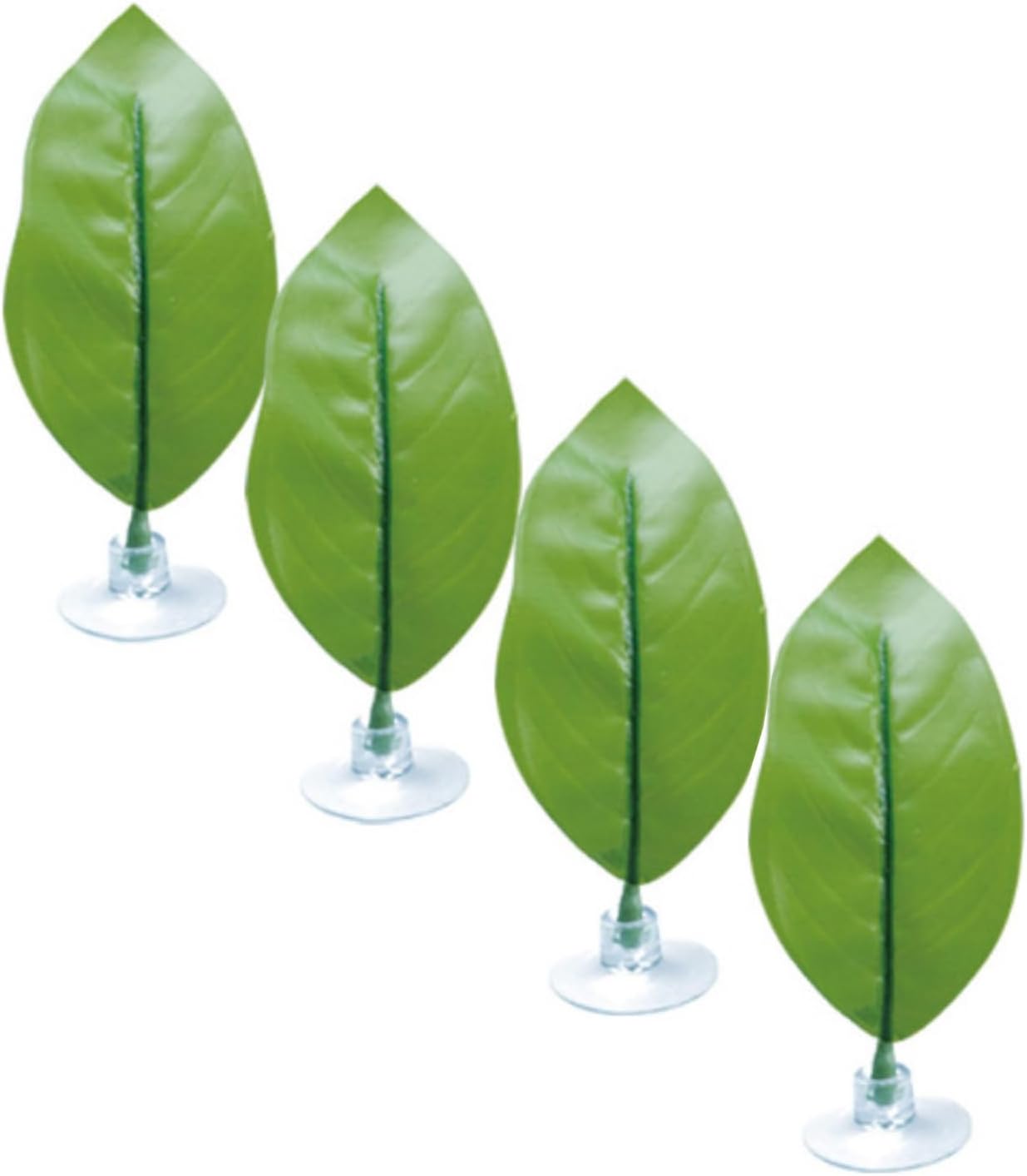 4 Pcs Betta Leaf Hammock for Betta Fish Pad Simulating The Natural Habitat for Tank Floating Resting Spot Safe Comfortable Artificial Leaves for Small Interactive Aquarium Bed Single Leaf