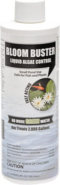 Bloom Buster Algae Control for Fish Ponds & Water Gardens - 8 Ounces - Safe for Koi Fish, Goldfish & Plants - Controls Algae in Ponds & Water Features, EPA Registered