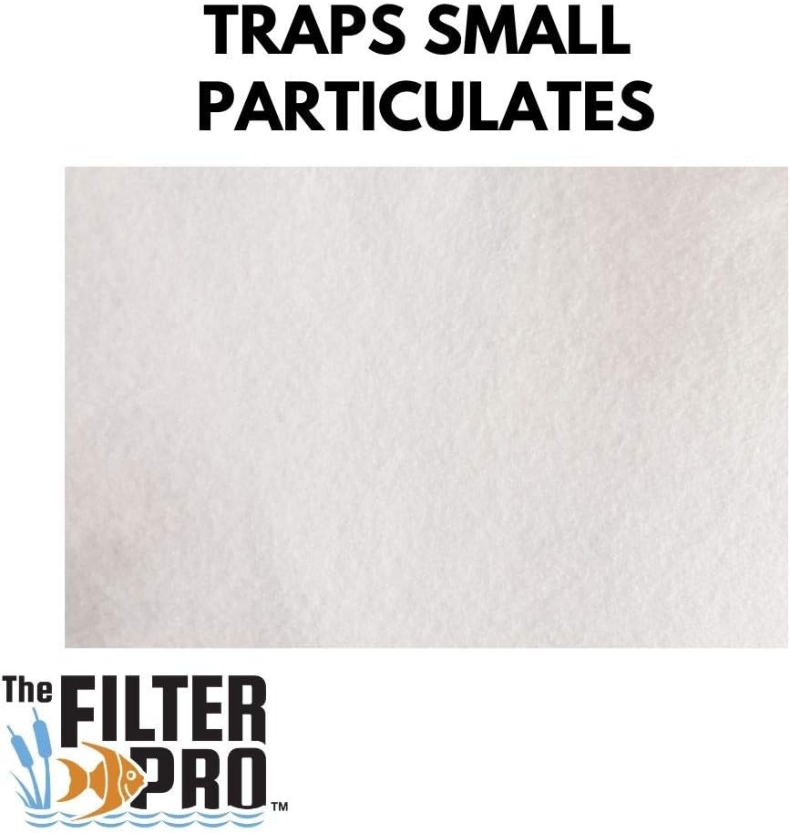 Felt Filter Media, 100 Micron, 33" x 240" Roll, Perfect for Aquariums, Ponds or Water Gardens, Made in USA