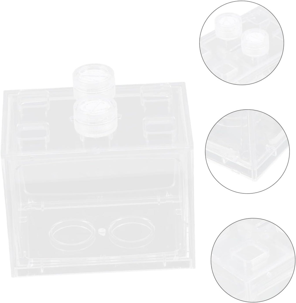 GALPADA Led Mini Aquarium Kit Betta Fish Tank Decorations Led Light for Small Aquarium