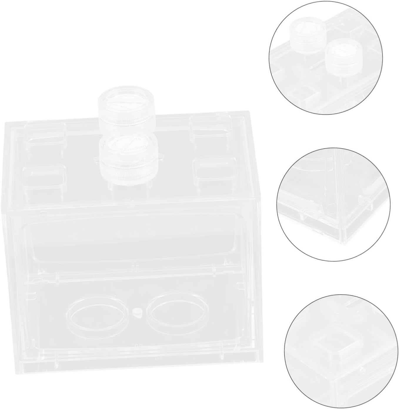 GALPADA Led Mini Aquarium Kit Betta Fish Tank Decorations Led Light for Small Aquarium