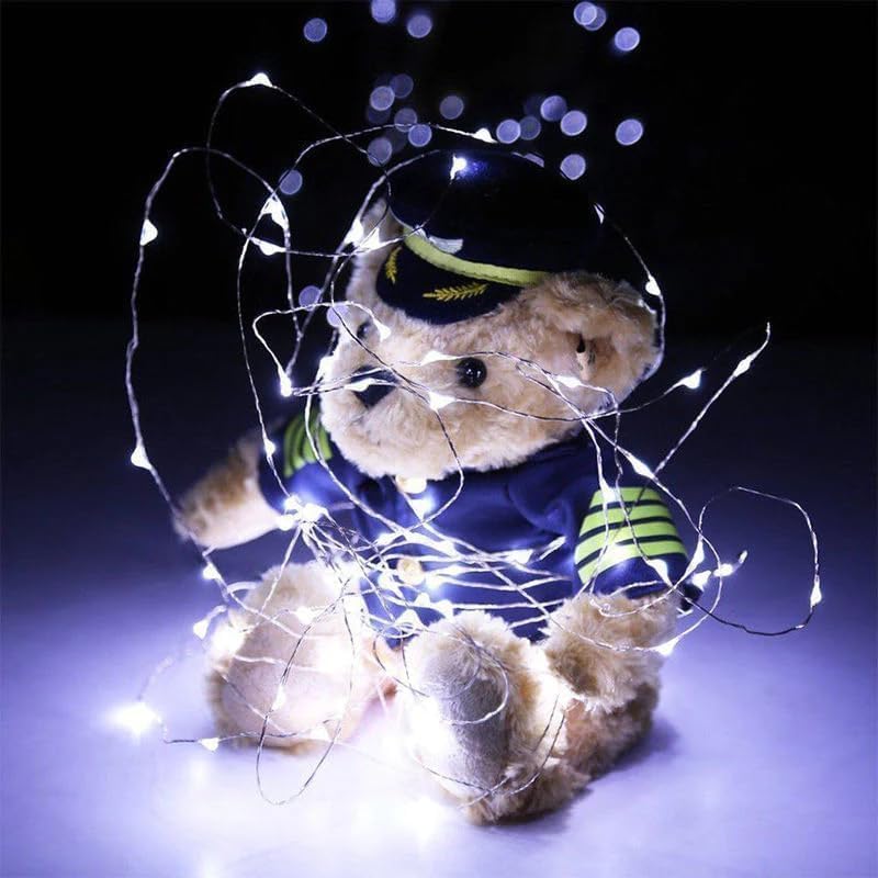 4Pack 80Ft 240LED Fairy Lights Battery Operated with Remote, Waterproof String Lights with Timer for Indoor & Outdoor, Twinkle Lights Battery Powered for Bedroom Christmas Decorations (Cool White)