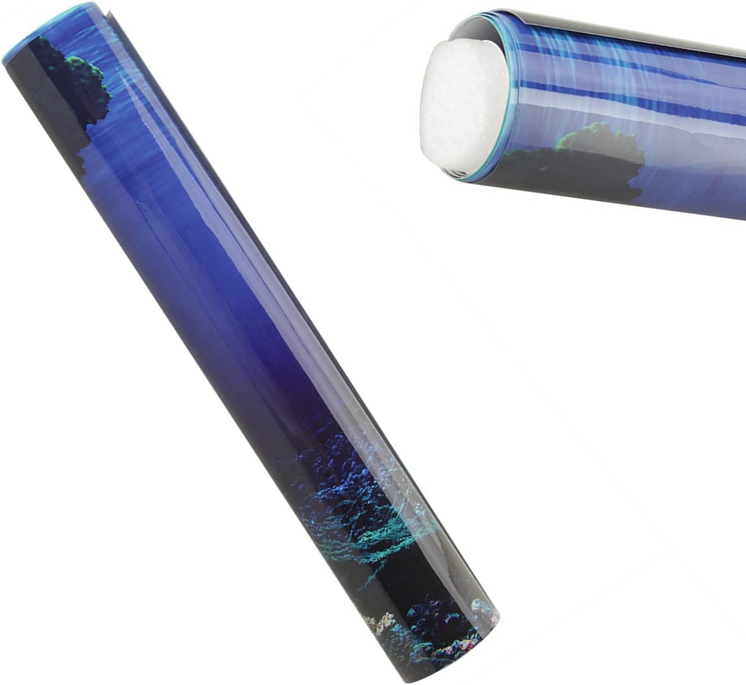 Changor Seaworld SelfAdhesive Aquarium Background Poster - Sea World Sticker for Beautiful Aquarium Decoration (91 * 50cm)