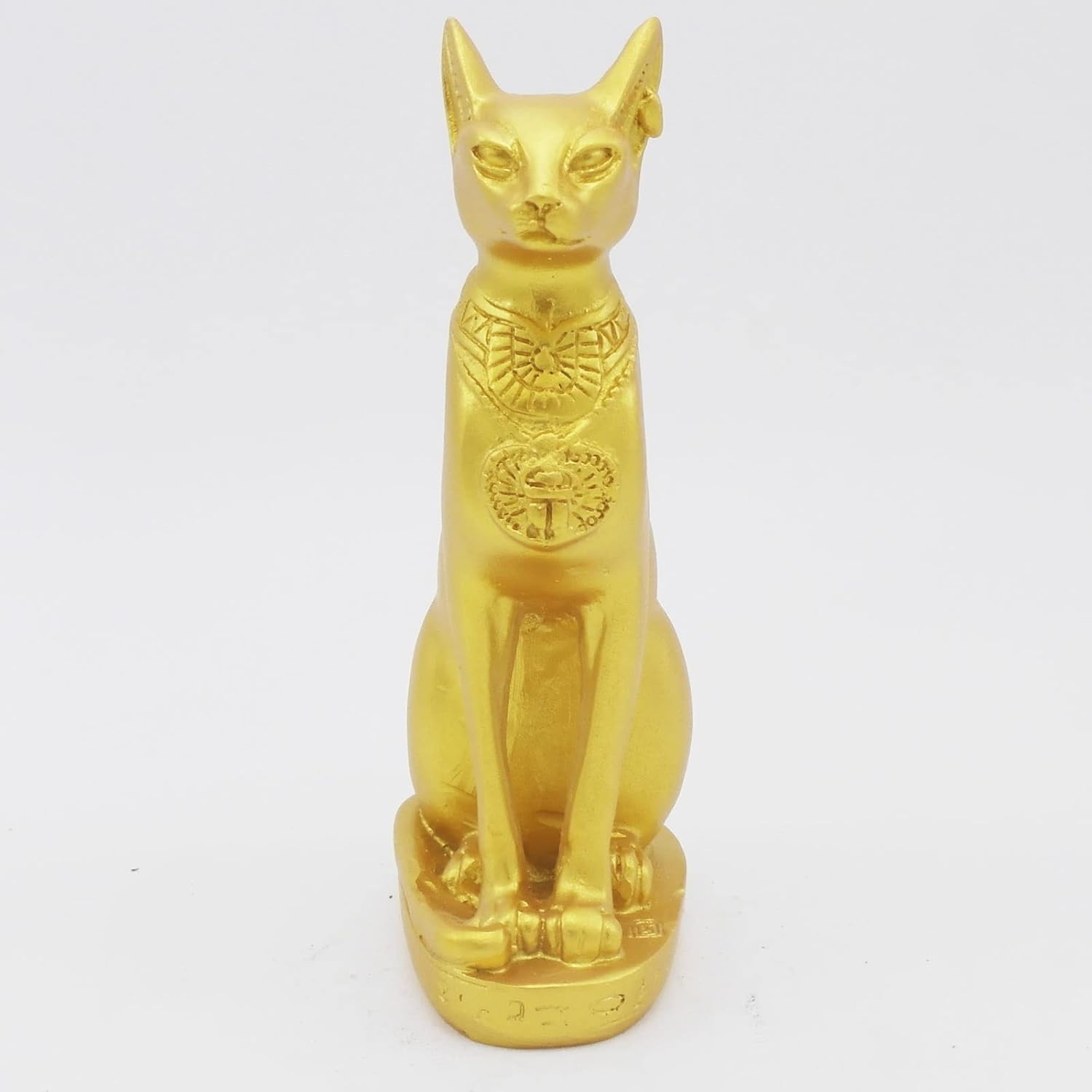 Aquarium Ancient Egypt Fish Tank Decorations Cat Goddess Bastet Reptile Turtle Lizard Spider Tanks Terrarium Egyptian Temple Décor Ornament Pet Gold