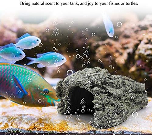 Tnfeeon Reptile Hiding, Reptile Box Shelter Terrarium Hideout Caves for Aquarium Terrarium Decoration Ornament(Sll)