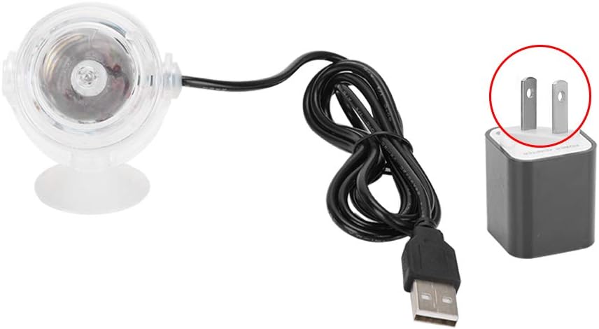 Aquarium Lights, Colorful Gradient Submersible LED Fish Light, LED Aquarium Light, Night Spot Light, US Plug White, for Home Aquariums, Office Tanks, and Decorative Fish Tanks