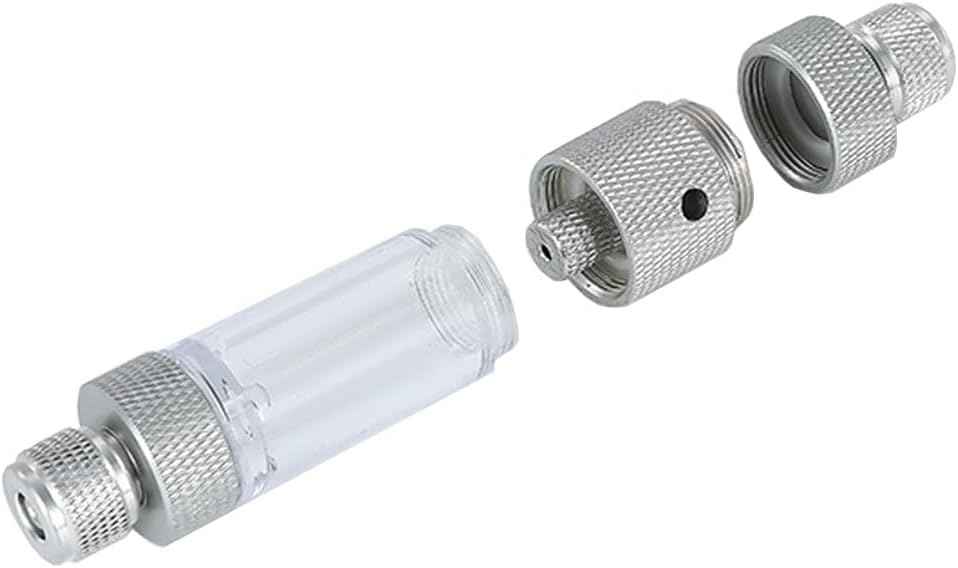 LINLAN Easy Water Refill CO2 Bubble Counter with Check Valve and Water Adder for Planted Aquarium CO2 Regulator (Air Pipe Connection)
