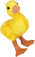 Realistic Yellow Duck Model Plastic Animal Figurine Educational Ornament for Aquarium Decoration and Science Learning