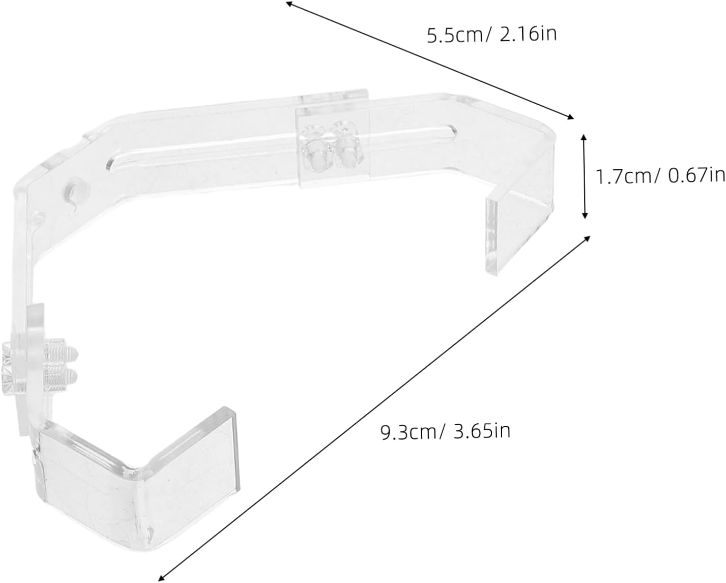 2Pcs Adjustable Aquarium Light Bracket Clips Metal Lamp Fixing Holder for Glass Terrariums Reptile Lamp Stand Claw for Secure Lighting Mount