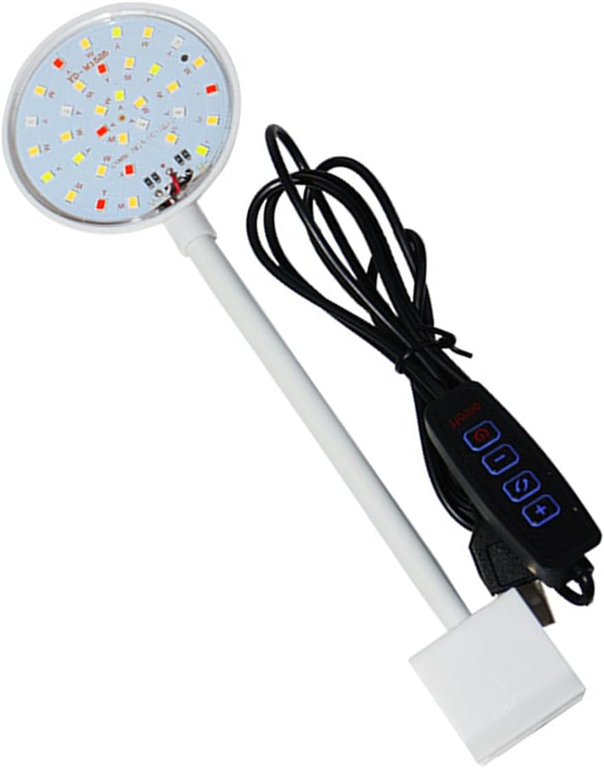 Regulable Aquariums Clip On LED Light USB Powered with Smarted Dimming for Small Fishes Tanks