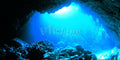 Aquarium Background Poster Under Water Cave Sunlight Fish Tank Backdrop Decorations PVC Fish Tank Background (96" x 30"/ 244 x 76cm)