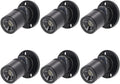 Dimmable 12V LED Mini Spotlights for Display - 1.5W Neutral 4500K, Small Spotlights for Displays with Dimmer, Black - Set of 6