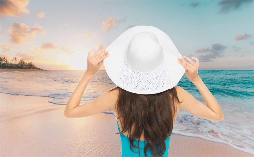 Leowefowa 10x8ft Sea Beach Backdrop Seaside Beach Sunrise Sea Wave Outdoor Scenery Wedding Photography Backdrops for Photo Shoots Party Adult Personal Portrait Photo Background Studio Props