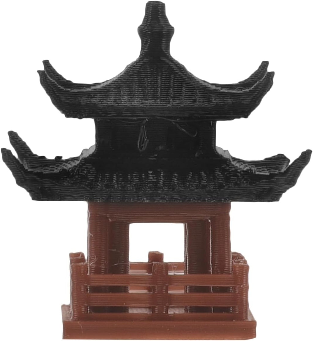 SUPVOX Mini Chinese Pavilion Sculpture 1.3 Inch Micro Landscape Ornament for Aquarium Bonsai Garden Decor Chinese Style Pavilion Statue for Indoor and Outdoor Use
