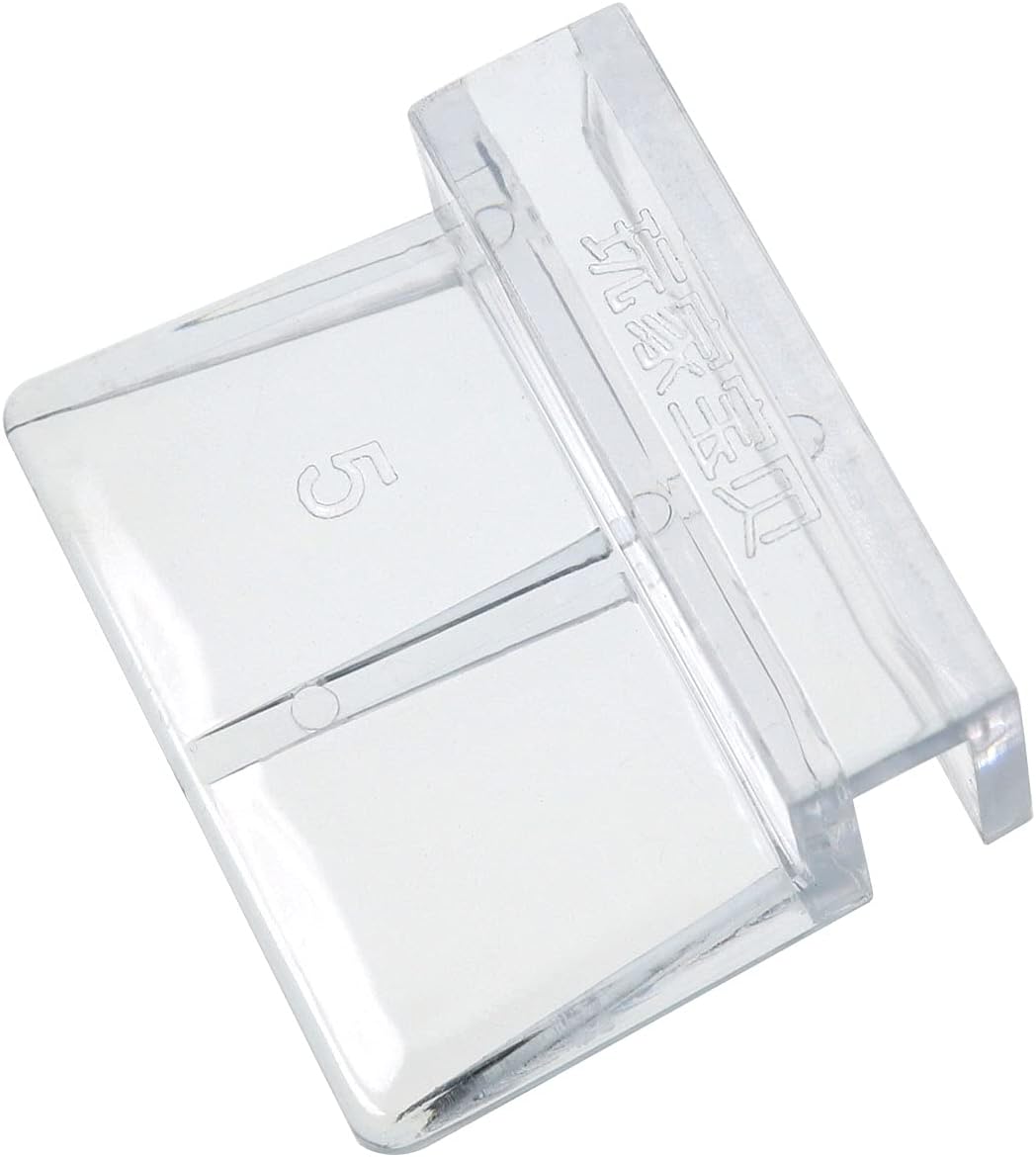 MEETOOT 4pcs Acrylic Fish Tank Bracket - 5mm Aquarium Support Tools, Clear Glass Cover Clip Holder